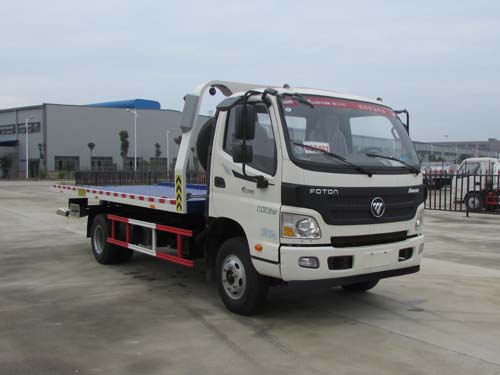 福田歐馬可BJ5089XXY-FA型一拖二平板清障車(chē)